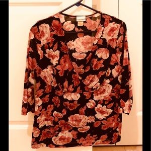 Beautiful Pink Rose Blouse